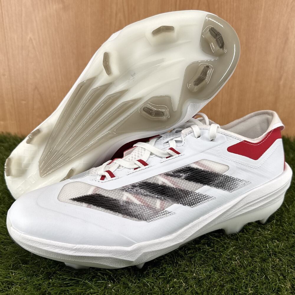 adidas Adizero Impact TPU BSB White/Core Black/Team Power Red IH2545 Mens Sz 11